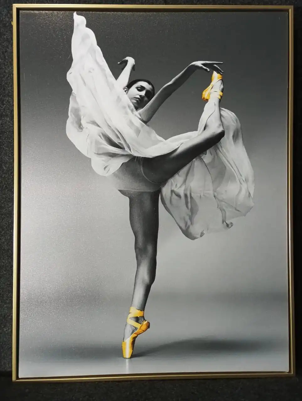 Hdc Graceful Ballet Dancer Canvas Painting Gift Elegant Dance Art for Home and Living Room Décor