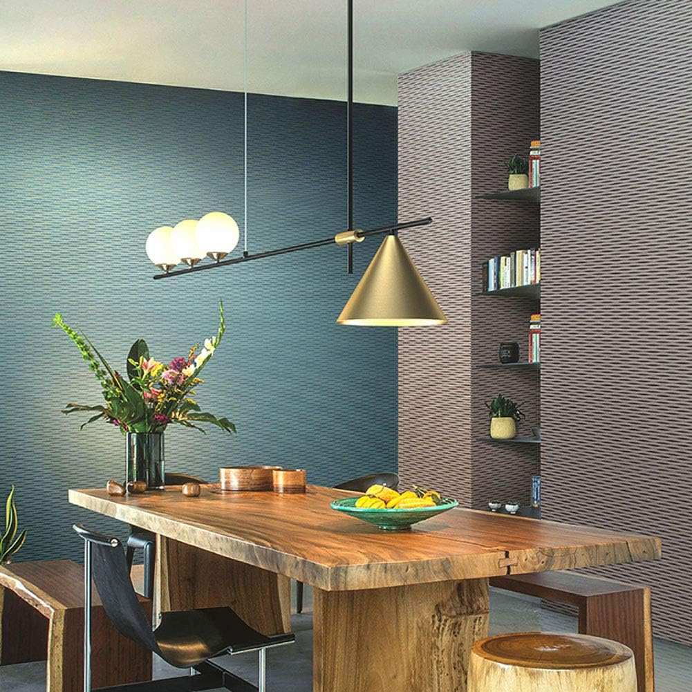 Hdc Modern Glass Shade Mid Century Geometry Chandelier Ceiling Light Fixture Golden 4+1 Lights