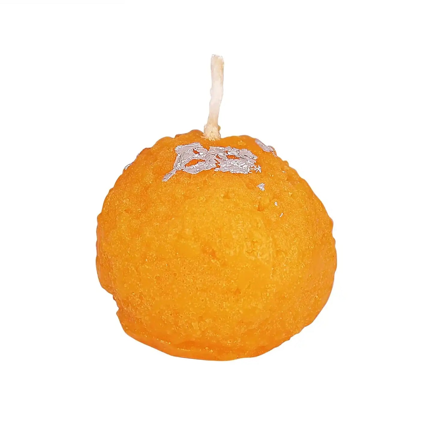 HDC Hand Poured Premium Motichur Laddoo Candles For Diwali, New Year Home/Mandir Decoration (Pack of 6)