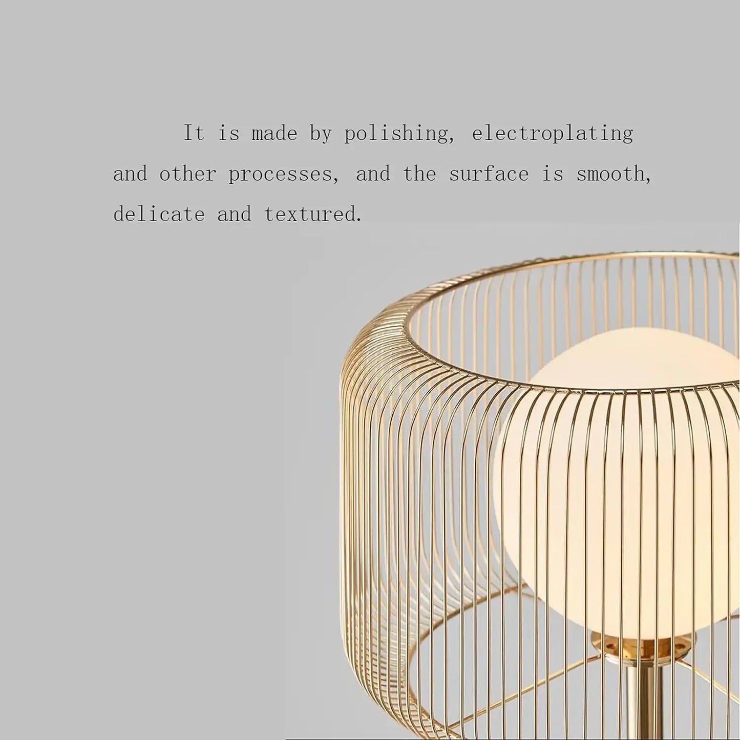 Hdc 1 Frosted Glass Gold Floor Lamp Living Room Light For Home Lighting Standing Lamp - Gold - HDC Lights