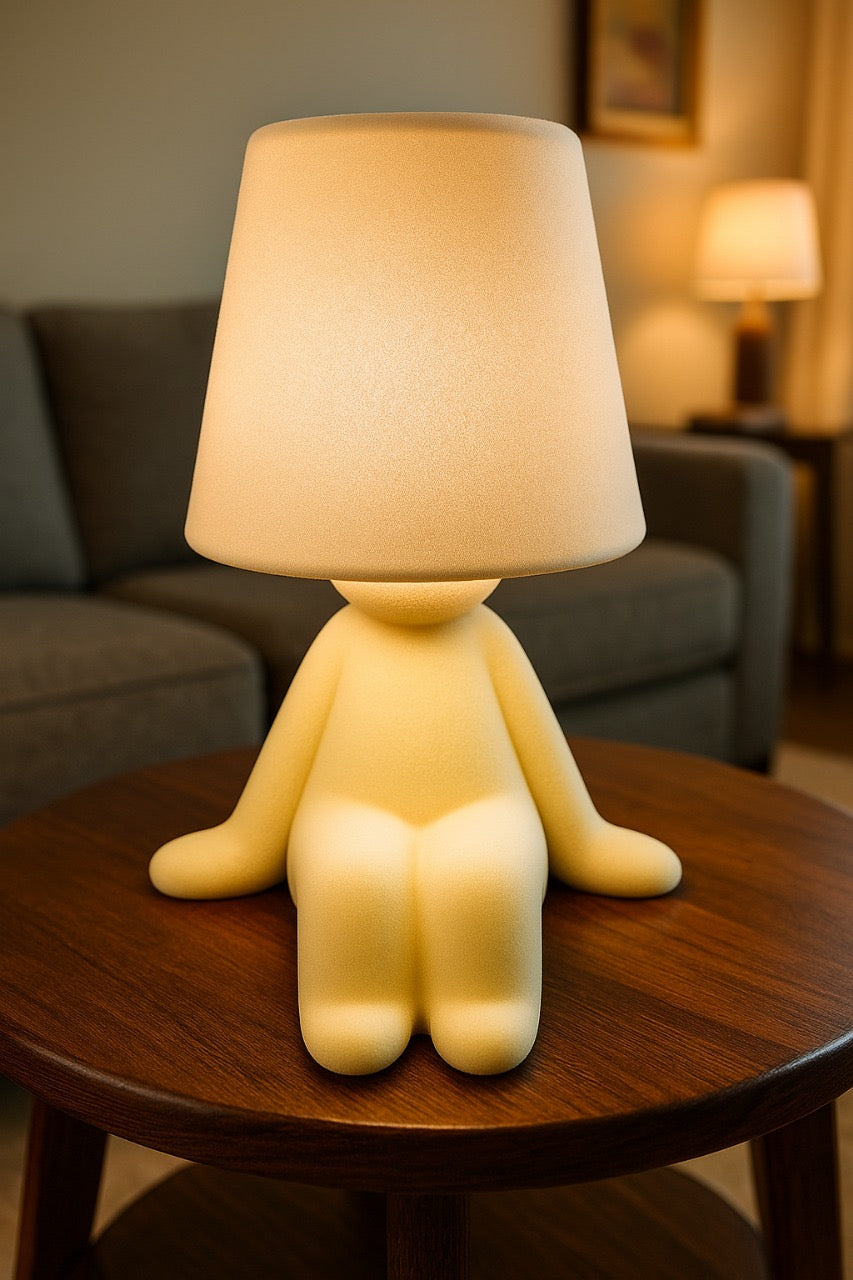 Hdc Little Modern Table Lamp for Bedroom: Rechargeable Cute Light for Kids, Teens - Gift for Birthday Christmas
