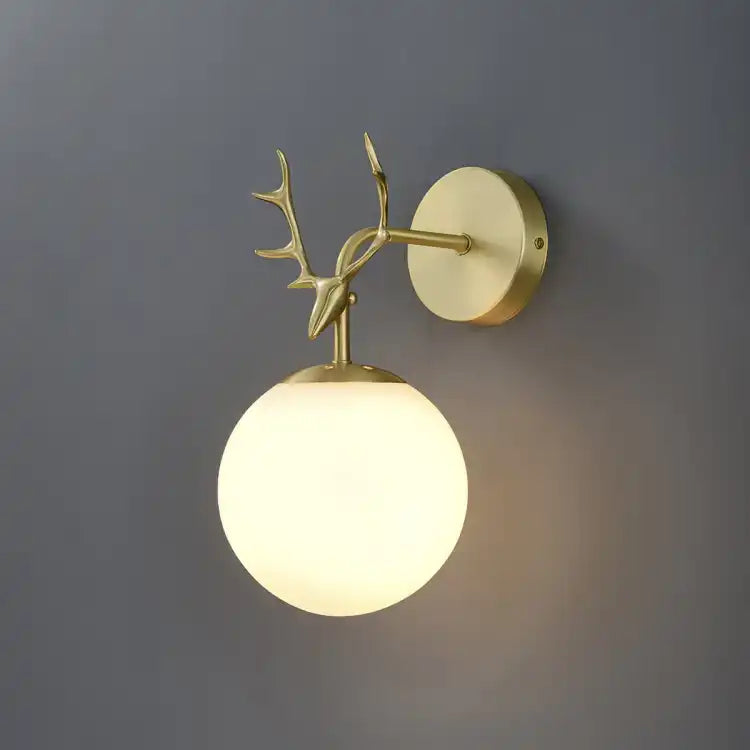 HDC Stylish Brass Antler LIght Wall Lamp