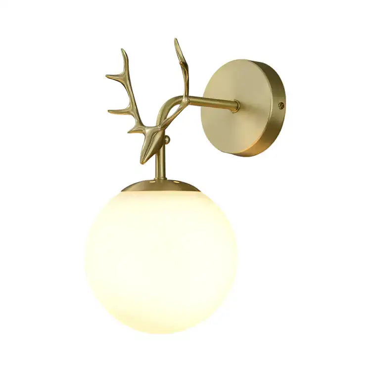 HDC Stylish Brass Antler LIght Wall Lamp