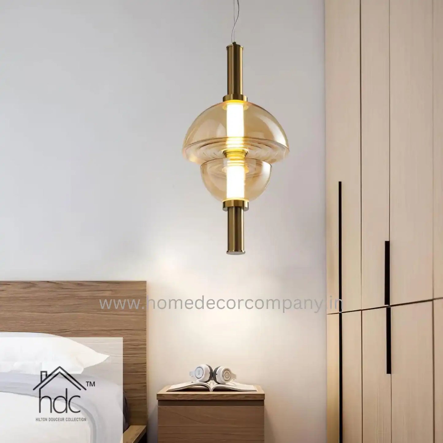 HDC Luxury Nordic Simple Modern Restaurant Glass Pendant Light