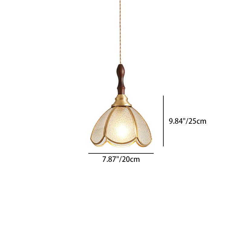 HDC Vintage Glass Pendant Light for Dining Room & Kitchen
