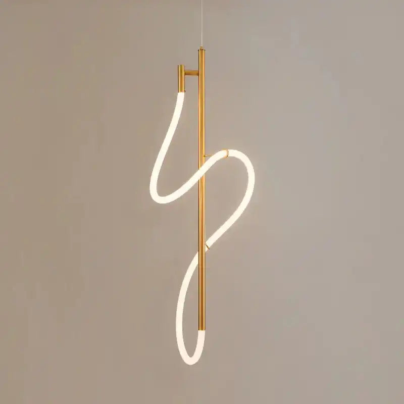 Hdc Led 1 Light Modern Led Gold Acrylic Pendant Light - Warm White
