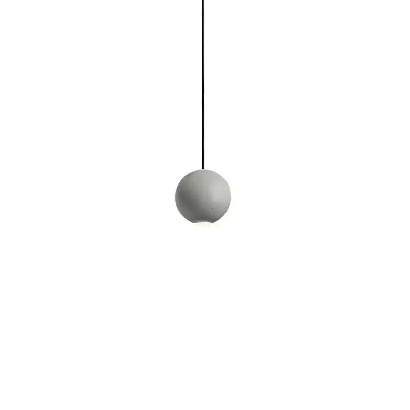 Hdc Nordic 1 Light Spherical Shape Section Cut Cement Aurora Sphere Pendant Lamp
