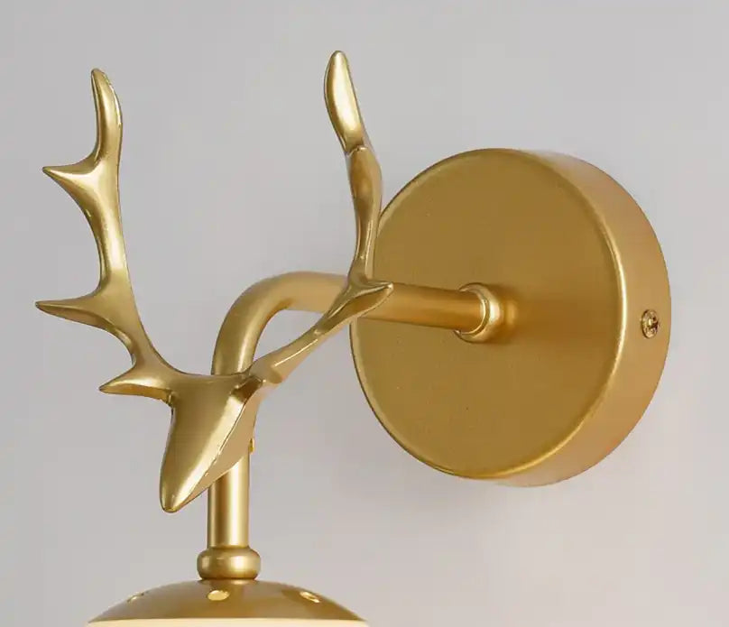 HDC Stylish Brass Antler LIght Wall Lamp