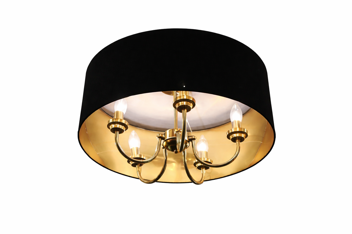 HDC Black Modern Multi-Arm Ceiling Chandelier for Bedroom, Living Room