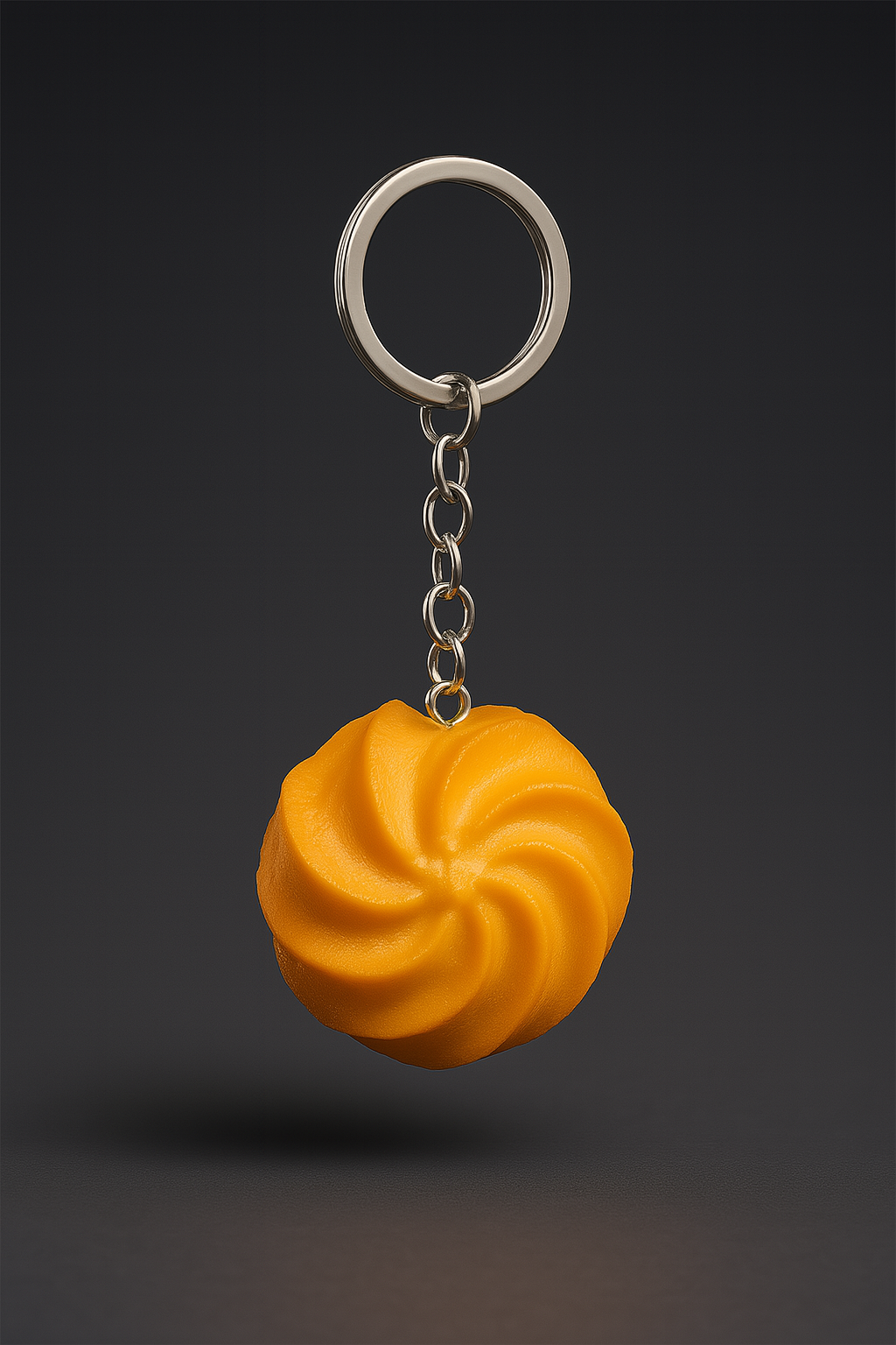 HDC Swirl Cookie Keyring | Cute Foodie-Inspired Accessory