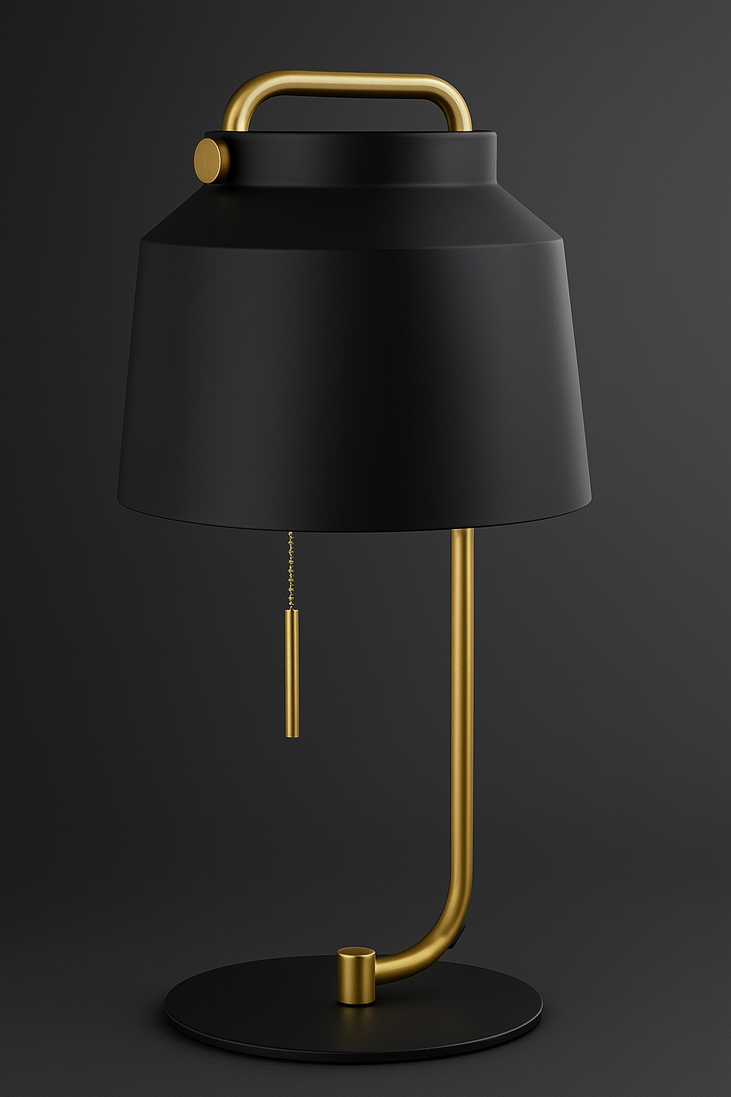 Hdc Moden Black Light Luxury Creative Bedroom Bedside Table Lamp For Living Room Study Simple Decorative