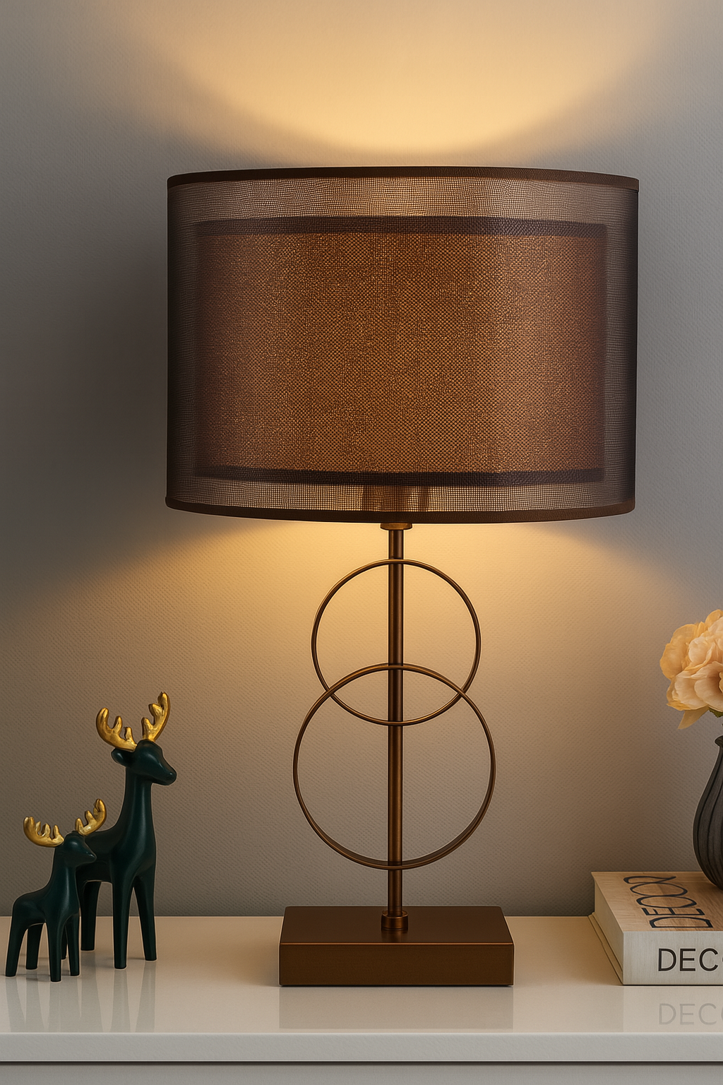 Hdc Iron Circle Design Table Lamp Nordic Style Modern specialized Durable Designer Table Lamp