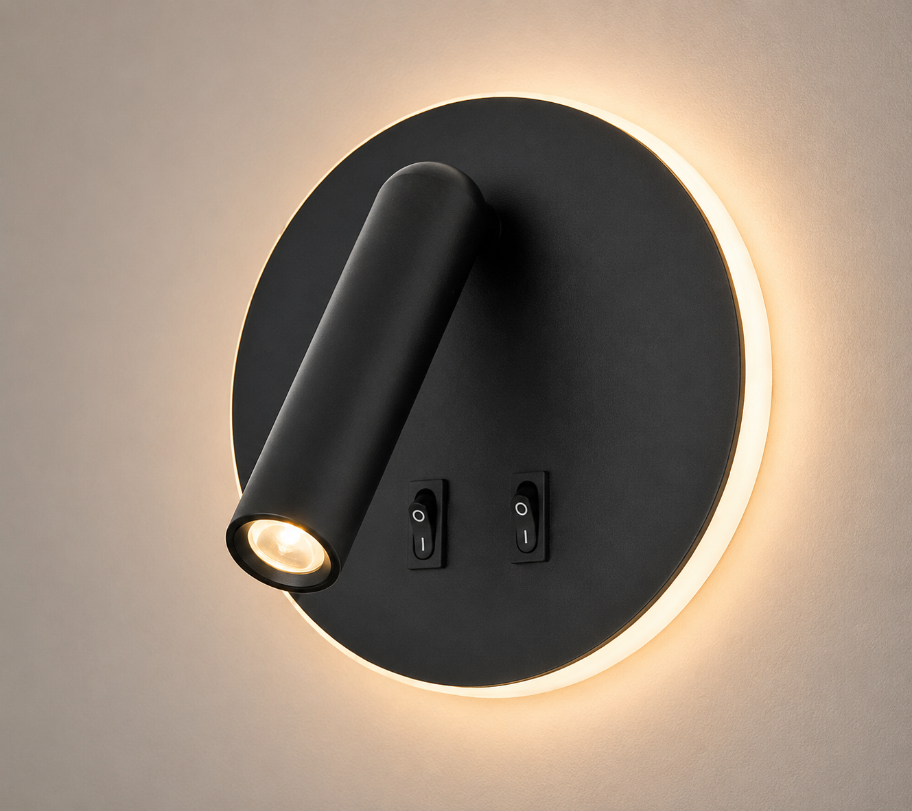 HDC Modern LED Reading Wall Light with Dual Switch for Reading Corner, Bedside