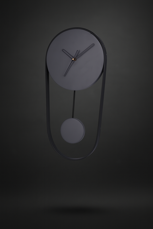 Hdc Store Silent Movement Metal Stylish Decorative Latest Wall Clock for Living Room Farmhouse Office (Color Grey)