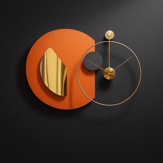 Hdc Latest Design Metal Luxury Wall Clock Double Sharp Wall Clock