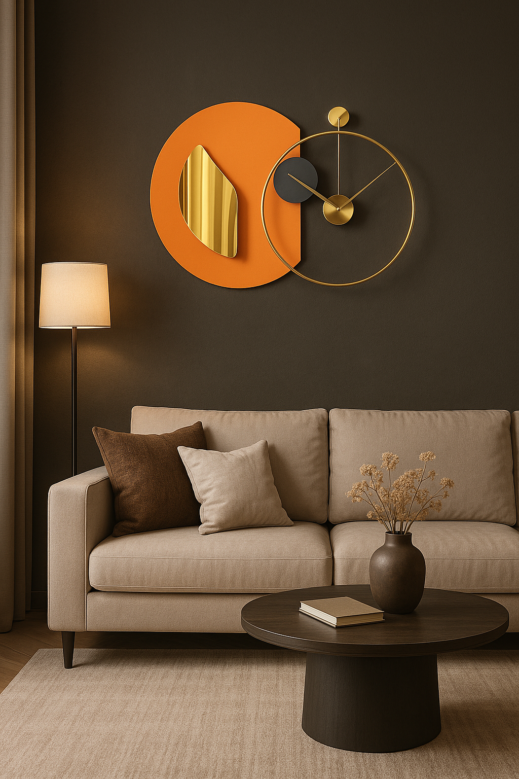 Hdc Latest Design Metal Luxury Wall Clock Double Sharp Wall Clock