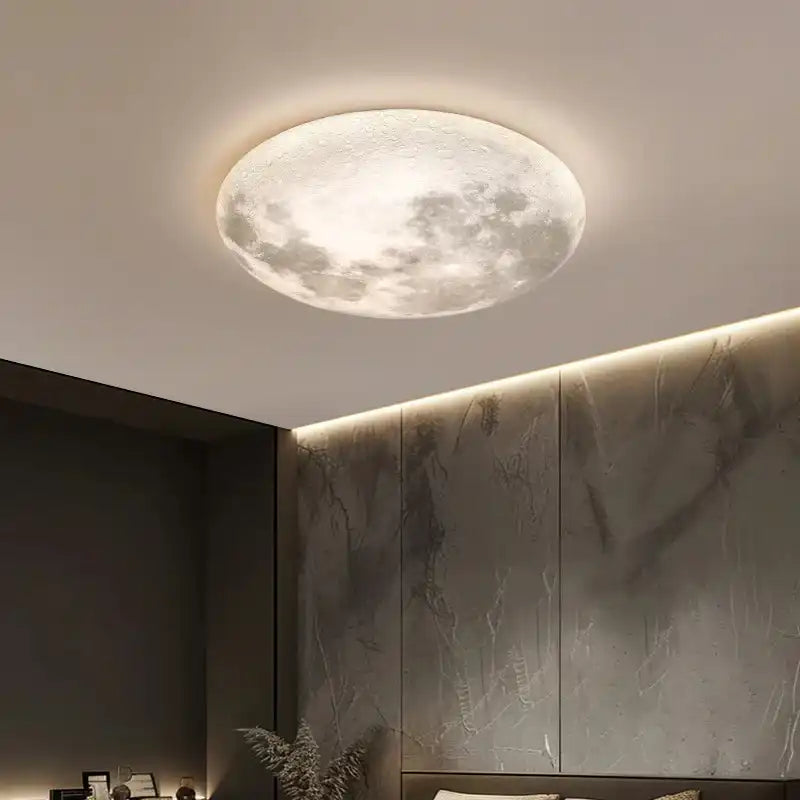 HDC Modern Home Decoration LED Planet Moon Wall Night Light Bedside Ceiling Light Wall Lamp for Bedroom Living Room