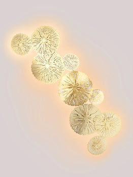 HDC Stainless Steel Lotus Leaf Wall Light Fixture