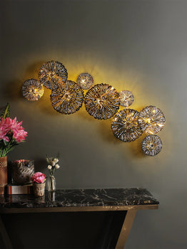 HDC Stainless Steel Lotus Leaf Wall Light Fixture
