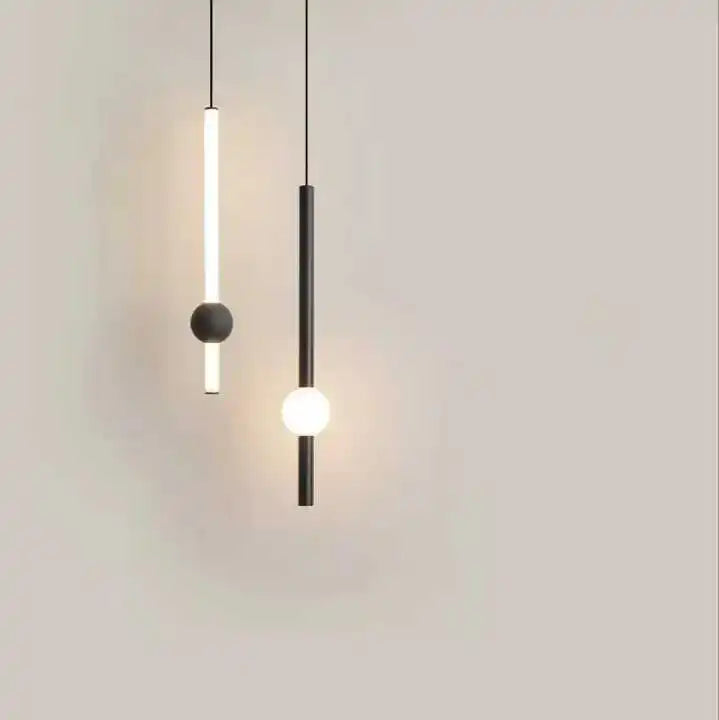 HDC 2 Light Modern Led Black White Pendant Ceiling Light