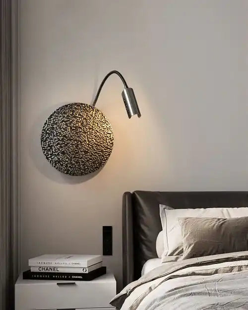 Hdc Black Pearl LED Wall Spot Light Adjustable Wall Lamp for Bedroom