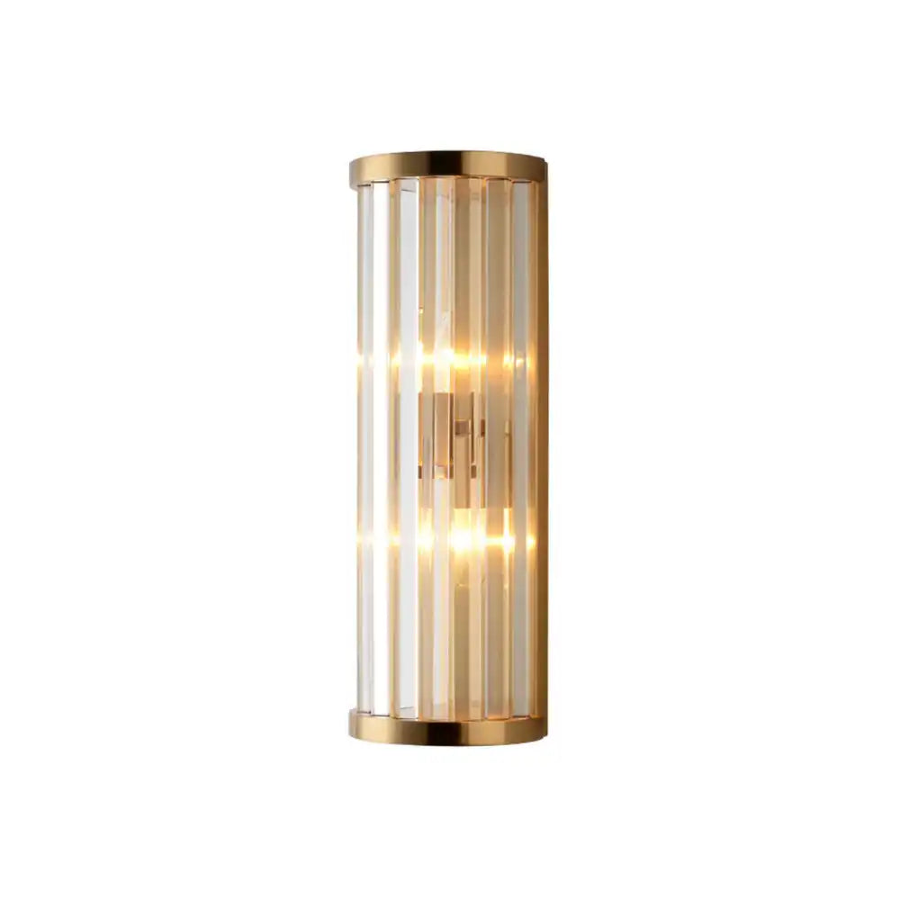 Hdc Modern American Rectangular Luxury Crystal Wall Lamp