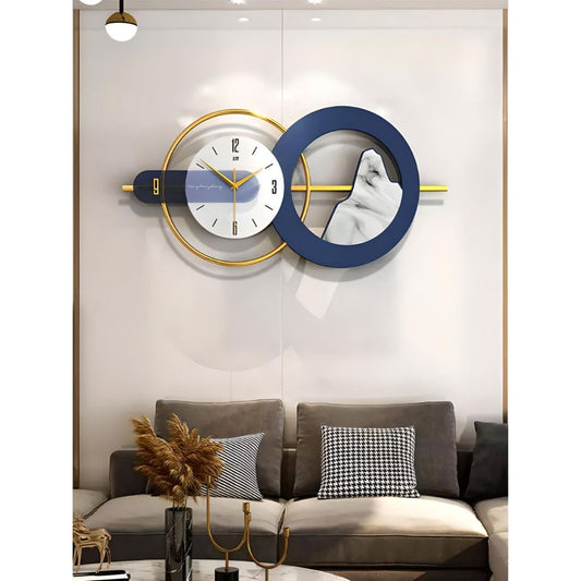 Hdc Modern Creative Metal Wall Clock For Living Room, Bedroom, Home Decor