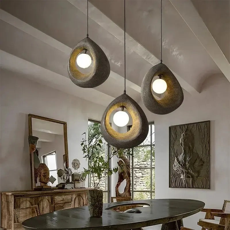 Hdc Earthly Wabi Sabi Chandelier For Living Room Indoor Outdoor Light - Warm White