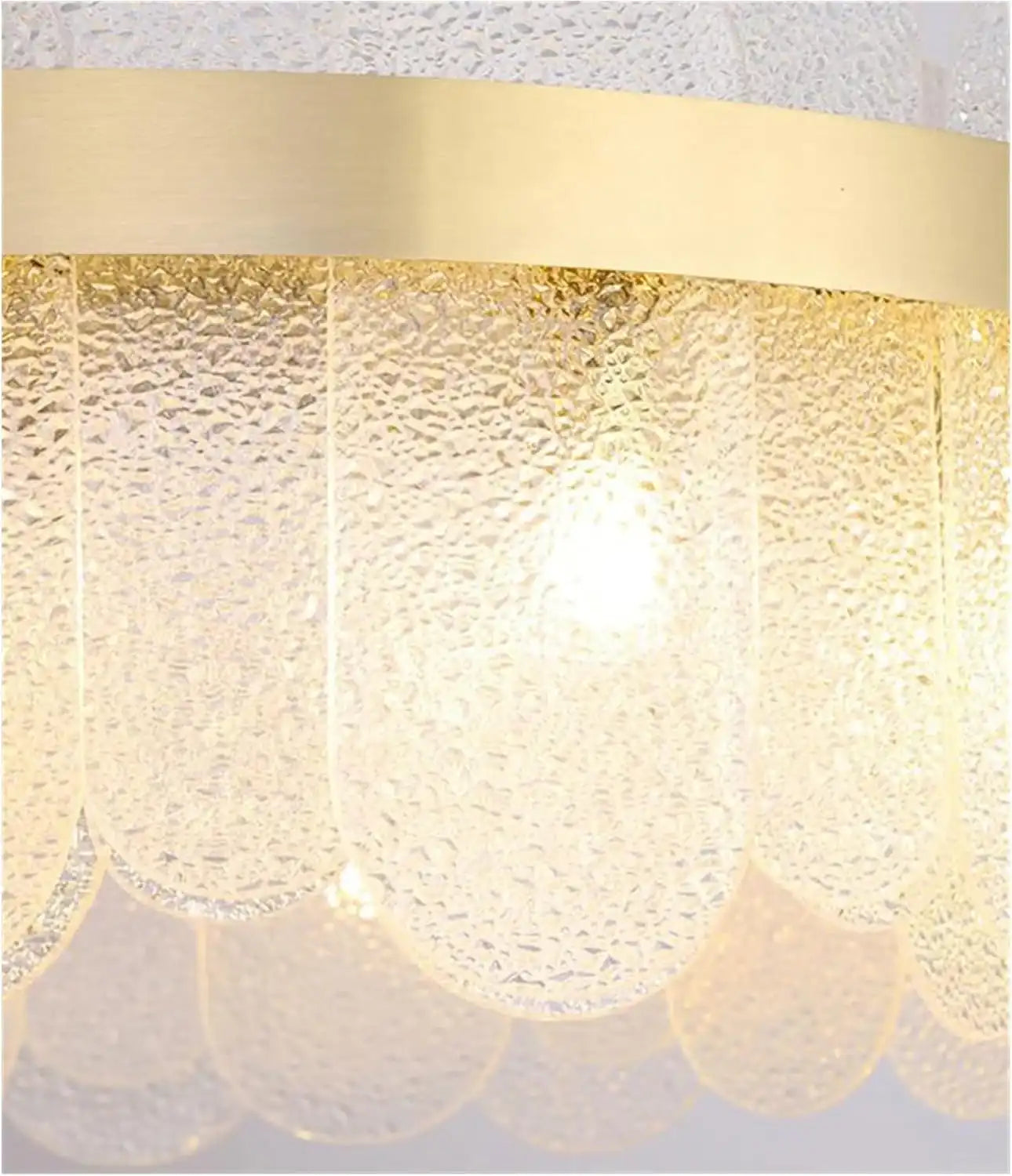 HDC Modern 800mm Contemporary Luxury Oval Glass Chandelier