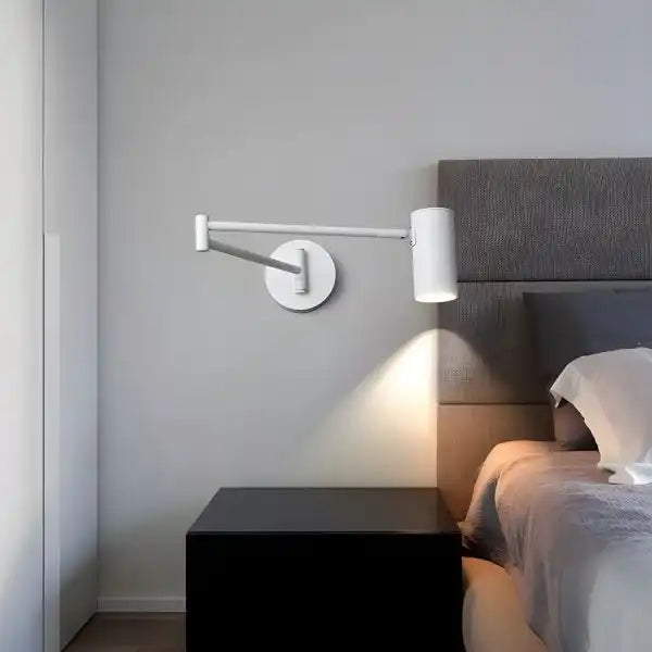 Ubuy Adjustable Arm Wall Light Hdc LED Indoor Spotlight White