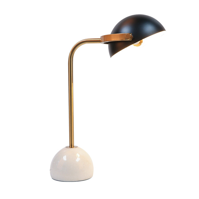 Hdc Nordic minimalist creative golden black hotel room bedroom study marble bedside lamp designer model room table lamp