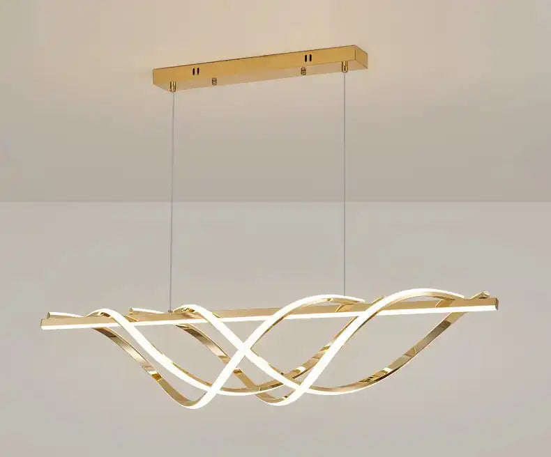 Hdc 1000mm Gold Modern Led Light Chandelier Lighting Lamp Cord Pendant Lamp