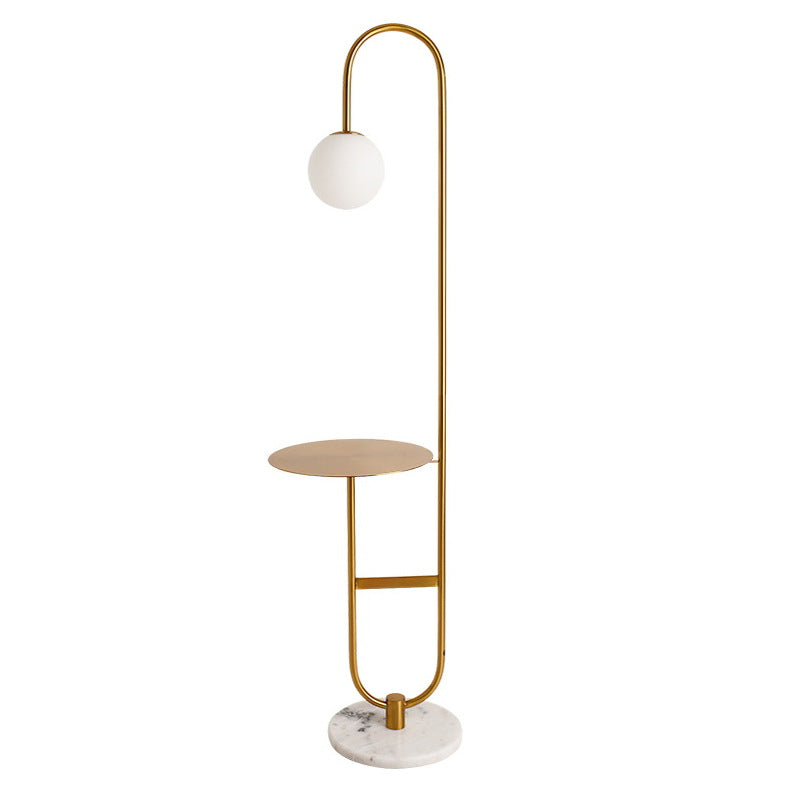 Hdc Nordic floor lamp creative living room bedroom study LED simple modern marble storage reading floor lamp