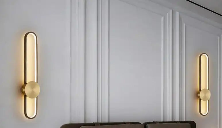 Hdc Modern Golden Electroplated Simple Luxury LED Lighting Decoration Wall Light