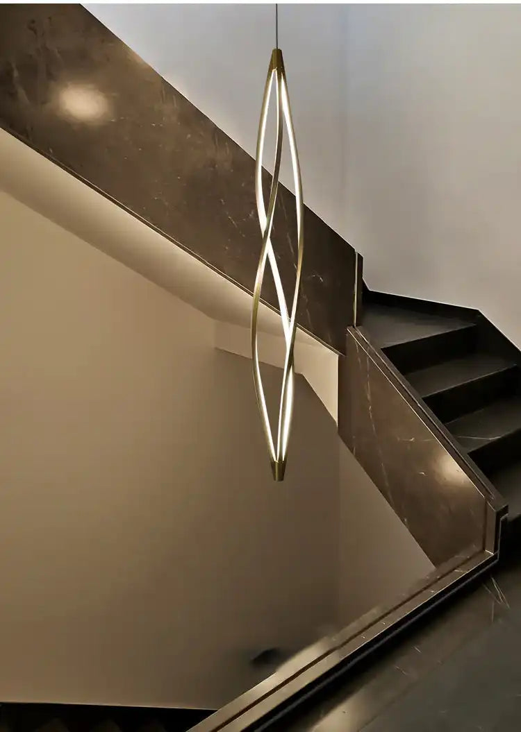 HDC Led French Gold Hanging Pendant Ceiling Light - Warm White - HDC Lights