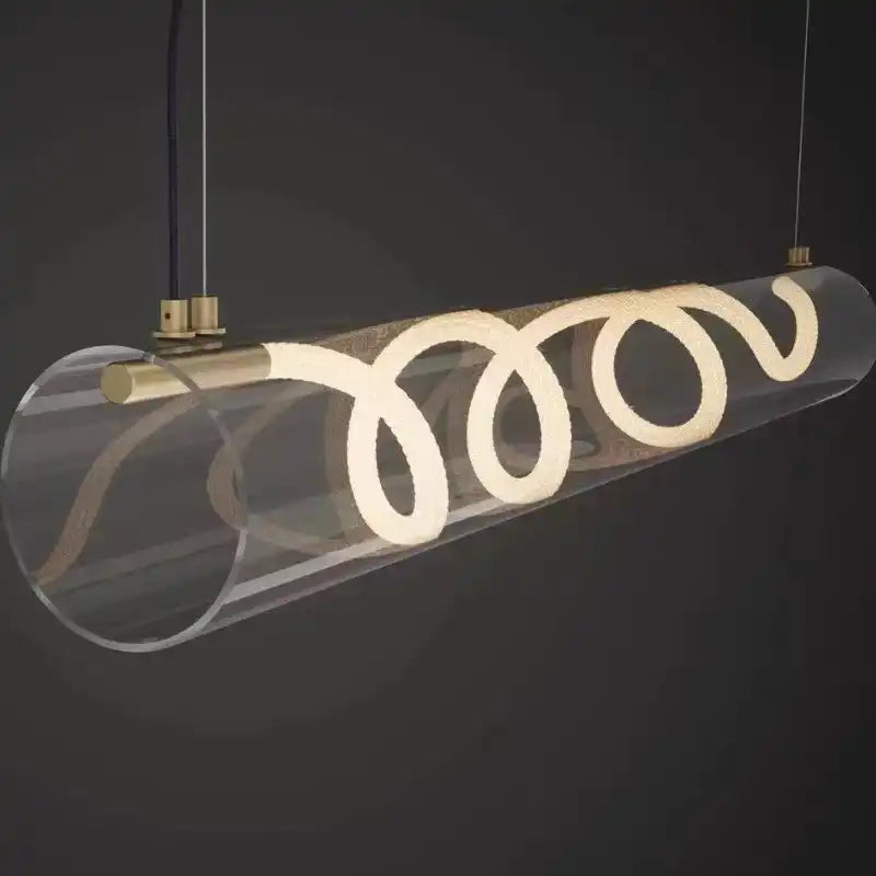 Hdc 1000mm Gold Acrylic Led Light Chandelier Lighting Lamp Cord Pendant Lamp