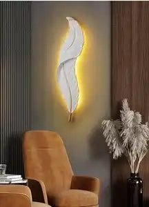 HDC 900mm Nordic Modern Creative Feather Light Led Wall Lamp