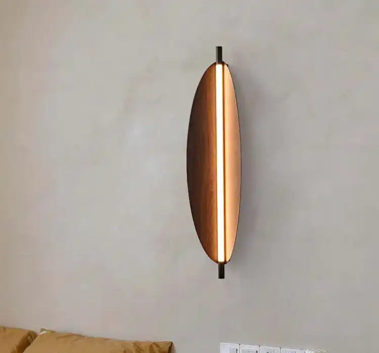 Hdc 400/600mm Led Wooden Modern Wall Light For Living Room Dining Room Light