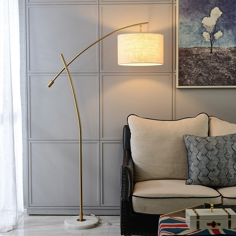Hdc Floor lamp living room luxury Nordic ins fishing lamp bedroom simp
