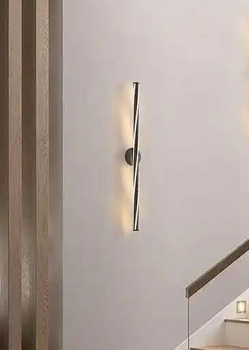 HDC 600 MM Gold LED Long Modern Wall Light Living Room LCD Panel Light- Tricolor