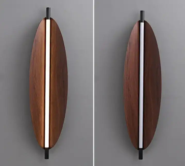 Hdc 400/600mm Led Wooden Modern Wall Light For Living Room Dining Room Light
