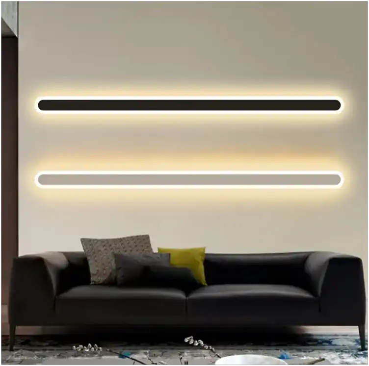 Hdc 600/800 Mm Led White Long Wall Light - Tricolor