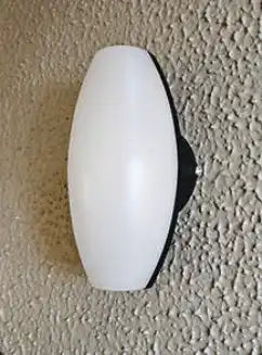 HDC 7W Oval Shape IP65 Waterproof Outdoor Wall Lights, Up and Down LED Porch Lights (Warm White)