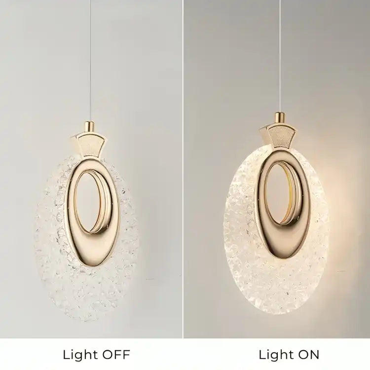 HDC Led 1-Light Acrylic Hanging Pendant Ceiling Light - Warm White