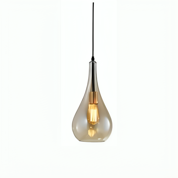 HDC Led 1 Amber/Grey Hanging Pendant Ceiling Light