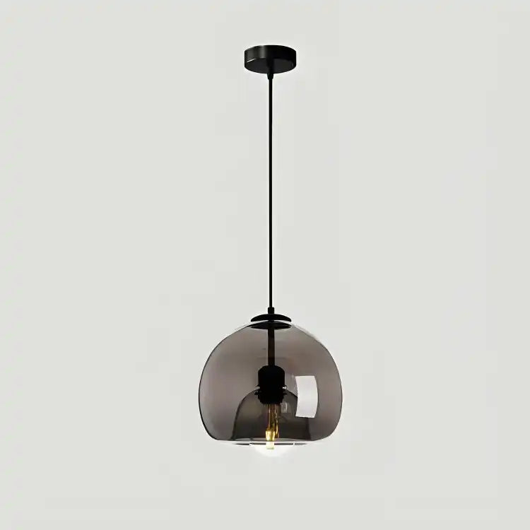 HDC 1-Light Amber/Grey Pendant Bedside Ceiling Light