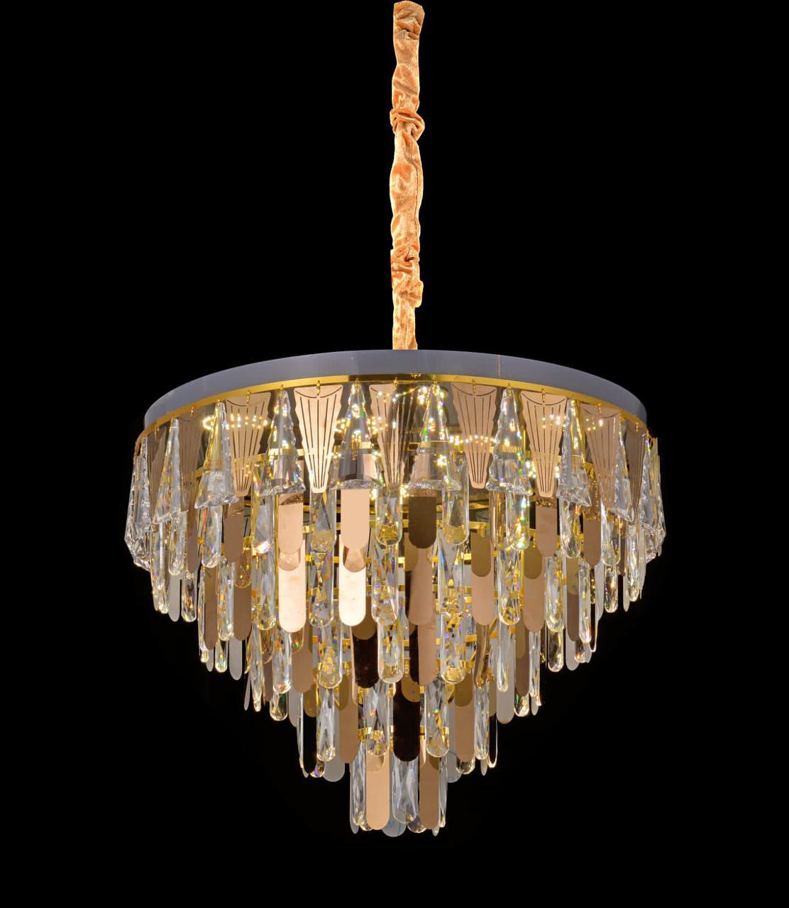 HDC 500mm Round Crystal Chandelier For Living Room, Bedroom