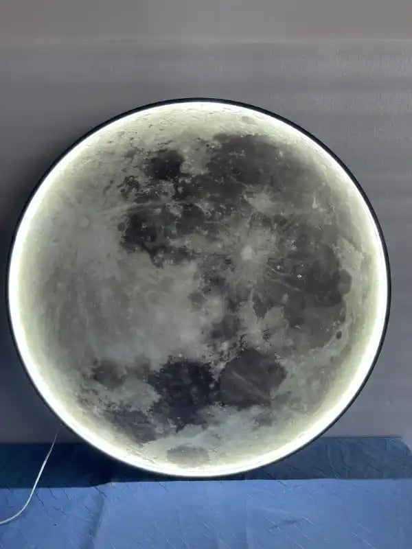 HDC Modern Home Decoration 900mm LED Planet Moon Wall Night Light Bedside Ceiling Light Wall Lamp With Remote