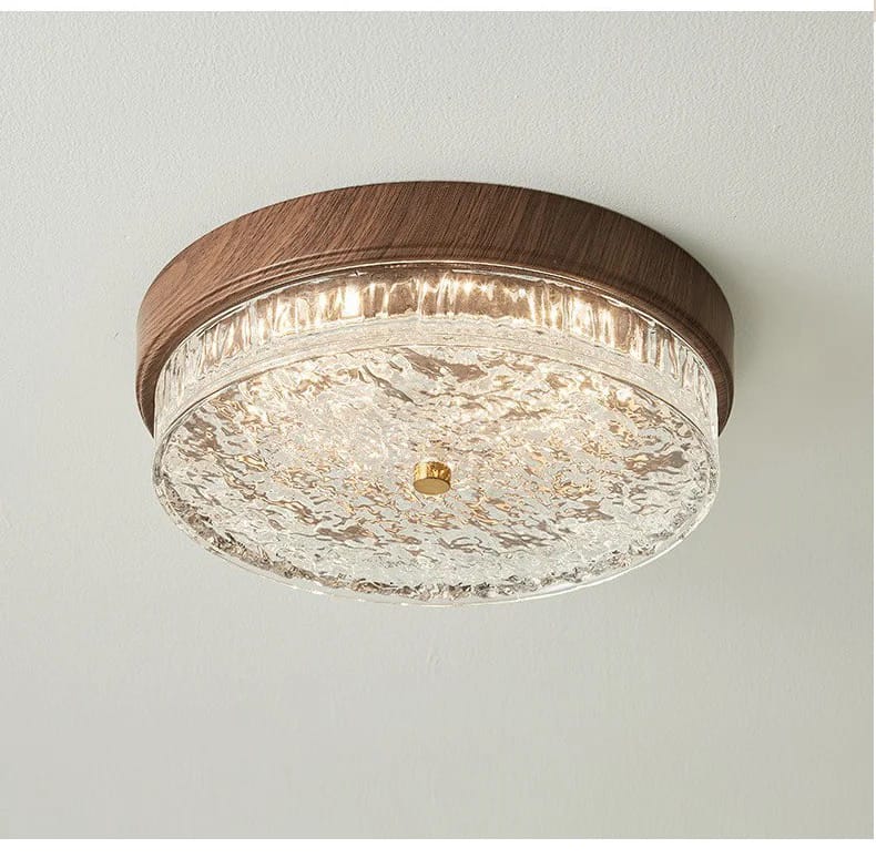 HDC Wooden Aura Circular LED Ceiling Light For Living Room