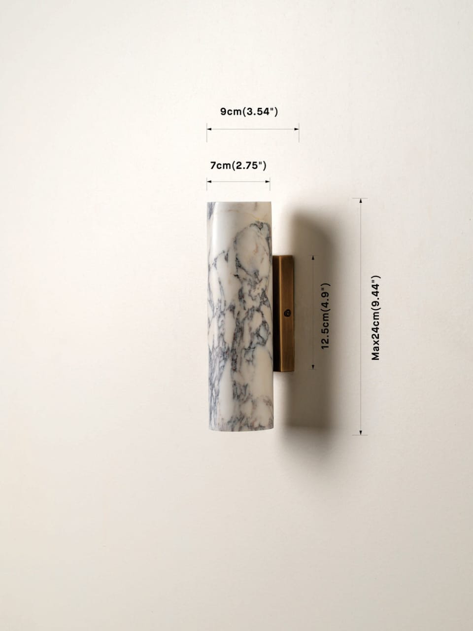 HDC Luxury Marble Finish LED Wall Light for Living Room & Bedroom